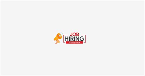 Job Hiring in Danao City, Philippines .